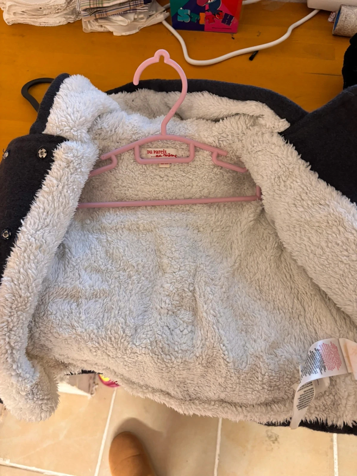 Plush-lined hooded coat with fur trim – Du Pareil au Même – 18 months (80 cm) – photo 11